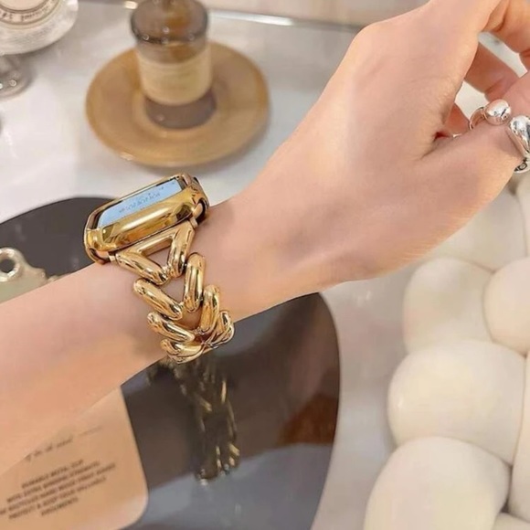 NWT Gold Chain Apple Watch Band Stainless Steal Size 38/40/41 - Picture 4 of 6